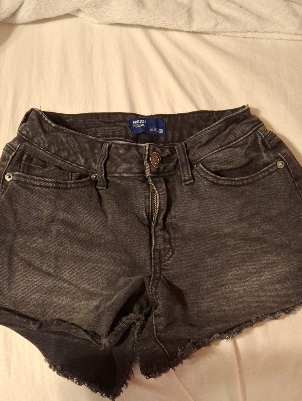 Women's Black Denim Cutoff Shorts